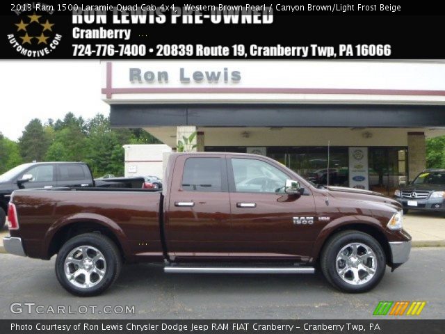 2013 Ram 1500 Laramie Quad Cab 4x4 in Western Brown Pearl