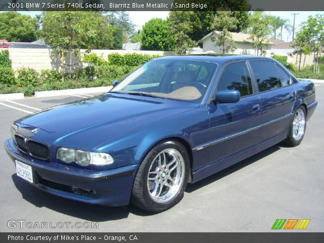 2001 BMW 7 Series 740iL Sedan in Biarritz Blue Metallic