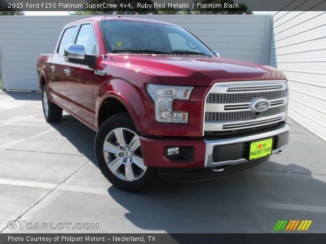 2015 Ford F150 Platinum SuperCrew 4x4 in Ruby Red Metallic