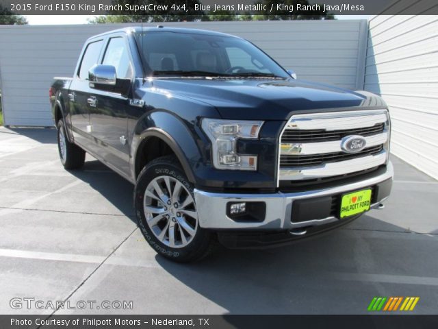 2015 Ford F150 King Ranch SuperCrew 4x4 in Blue Jeans Metallic