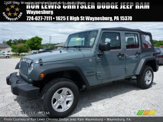 2015 Jeep Wrangler Unlimited Sport 4x4 in Anvil