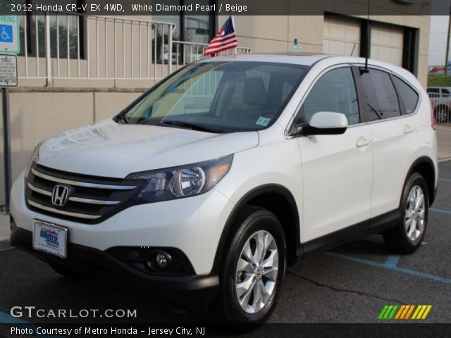 2012 Honda CR-V EX 4WD in White Diamond Pearl