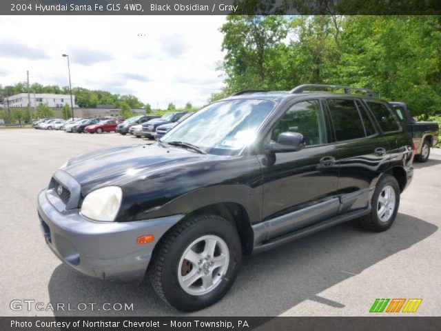 2004 Hyundai Santa Fe GLS 4WD in Black Obsidian