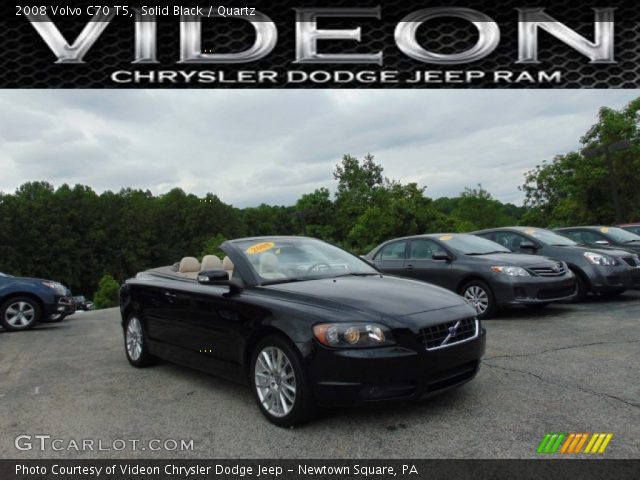 2008 Volvo C70 T5 in Solid Black