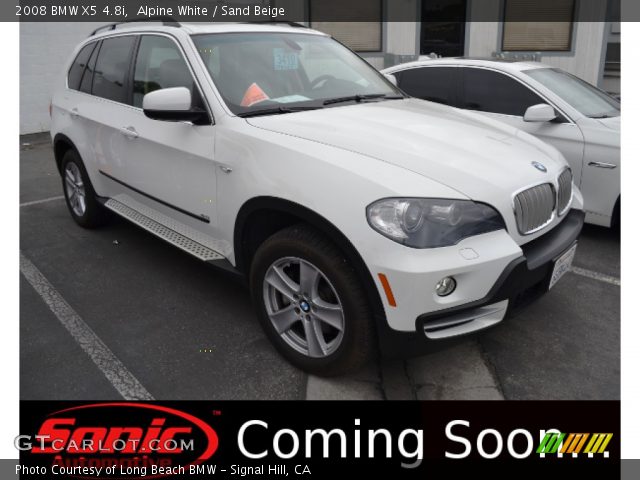 2008 BMW X5 4.8i in Alpine White