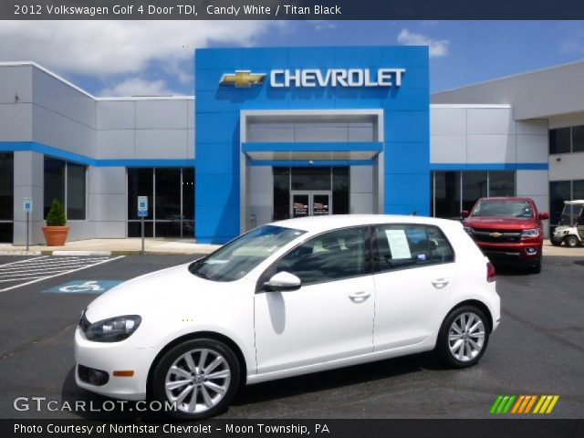 2012 Volkswagen Golf 4 Door TDI in Candy White