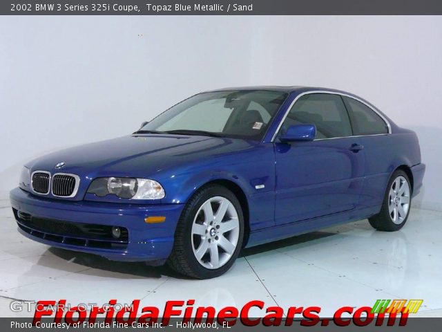 2002 BMW 3 Series 325i Coupe in Topaz Blue Metallic