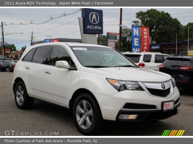 2011 Acura MDX Technology in Aspen White Pearl