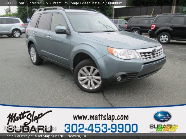 2013 Subaru Forester 2.5 X Premium in Sage Green Metallic