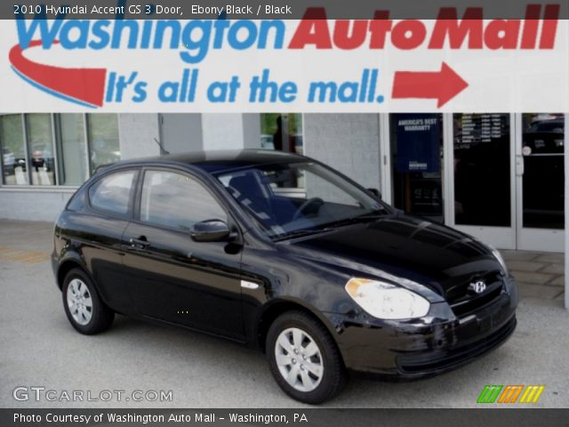 2010 Hyundai Accent GS 3 Door in Ebony Black