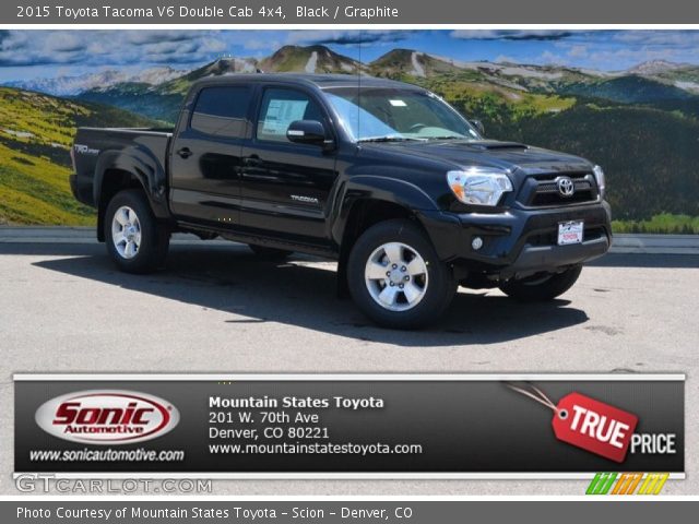 2015 Toyota Tacoma V6 Double Cab 4x4 in Black