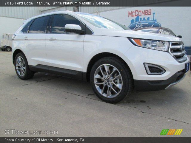 2015 Ford Edge Titanium in White Platinum Metallic