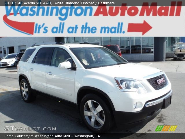 2011 GMC Acadia SLT AWD in White Diamond Tintcoat