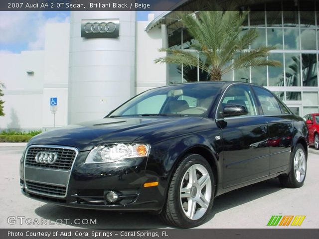 2007 Audi A4 2.0T Sedan in Brilliant Black