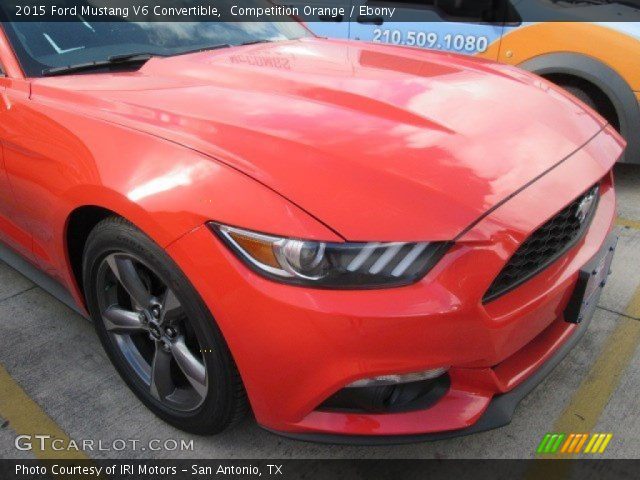 2015 Ford Mustang V6 Convertible in Competition Orange
