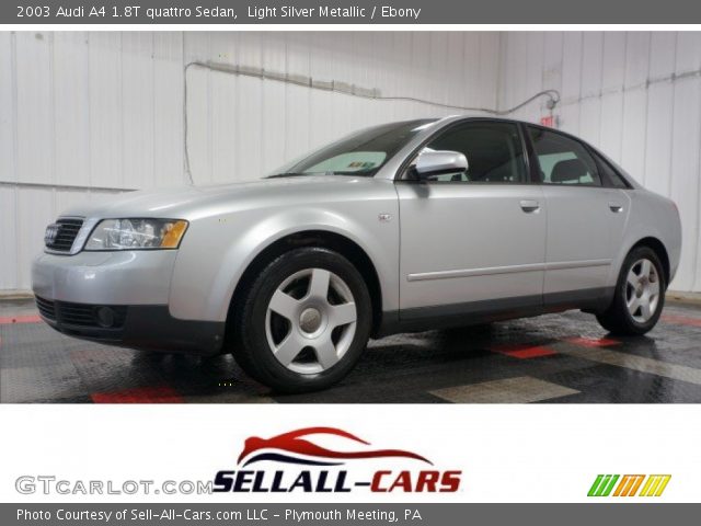 2003 Audi A4 1.8T quattro Sedan in Light Silver Metallic