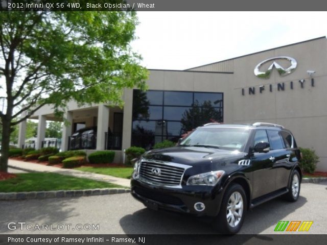 2012 Infiniti QX 56 4WD in Black Obsidian