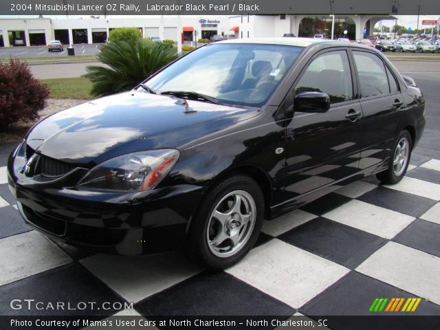 2004 Mitsubishi Lancer OZ Rally in Labrador Black Pearl