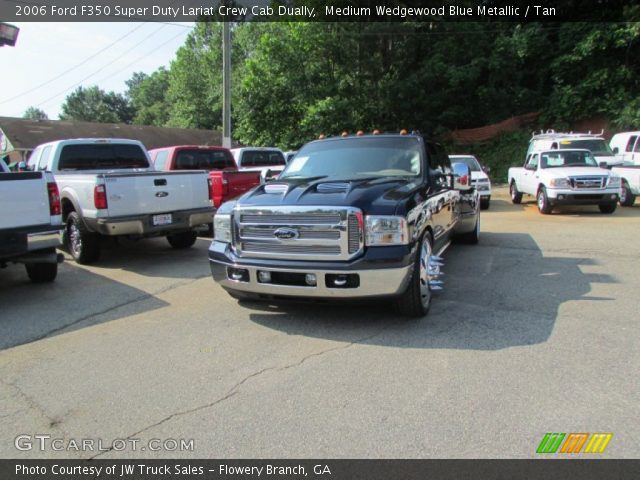 2006 Ford F350 Super Duty Lariat Crew Cab Dually in Medium Wedgewood Blue Metallic