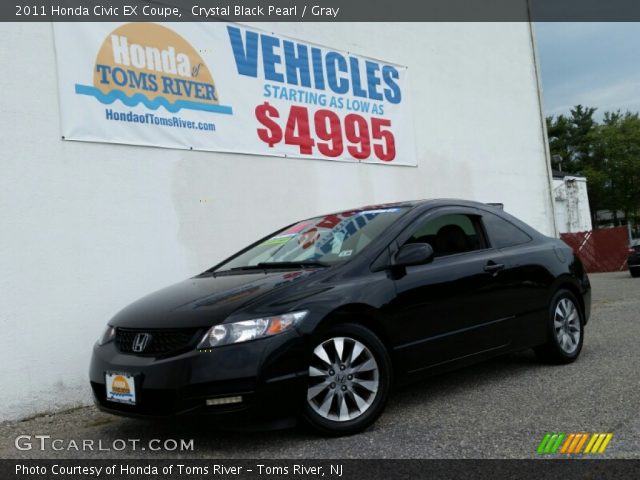 2011 Honda Civic EX Coupe in Crystal Black Pearl