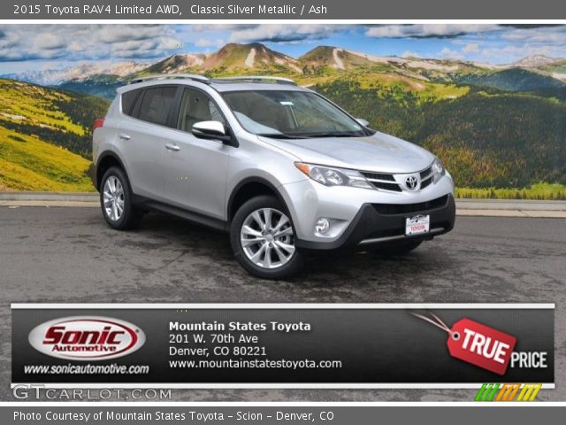 2015 Toyota RAV4 Limited AWD in Classic Silver Metallic