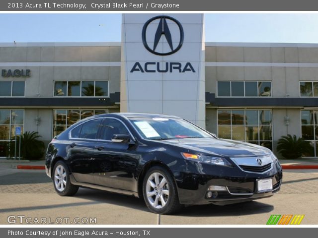 2013 Acura TL Technology in Crystal Black Pearl