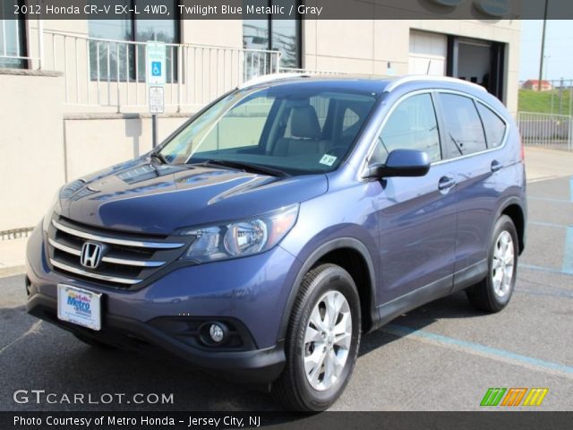 2012 Honda CR-V EX-L 4WD in Twilight Blue Metallic