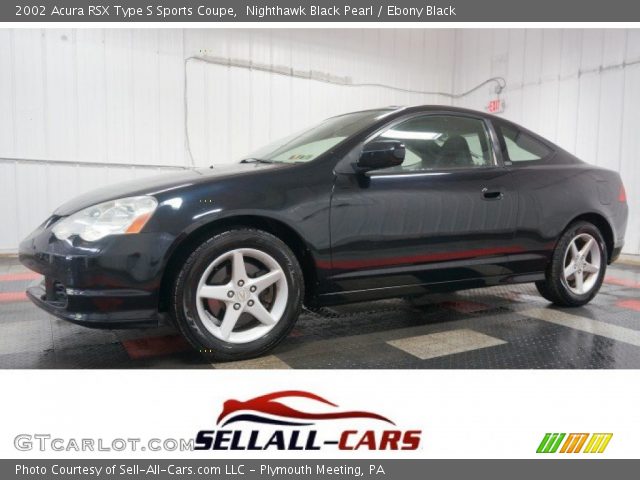 2002 Acura RSX Type S Sports Coupe in Nighthawk Black Pearl