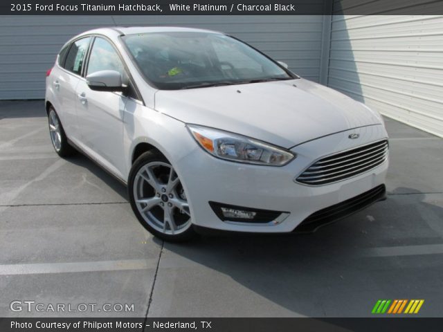 2015 Ford Focus Titanium Hatchback in White Platinum