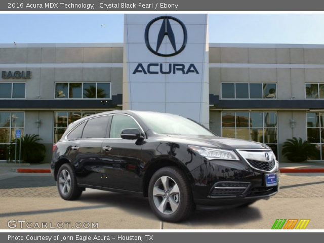 2016 Acura MDX Technology in Crystal Black Pearl