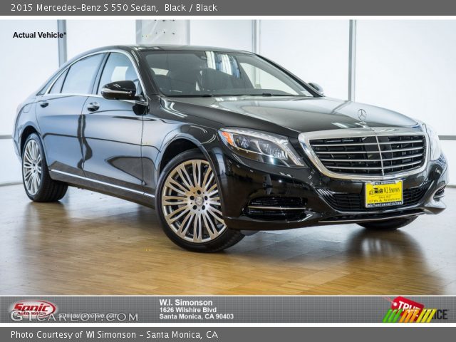 2015 Mercedes-Benz S 550 Sedan in Black