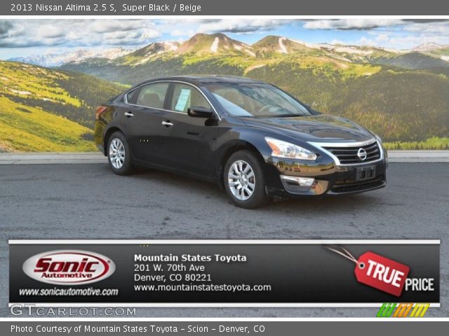 2013 Nissan Altima 2.5 S in Super Black