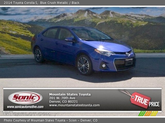 2014 Toyota Corolla S in Blue Crush Metallic