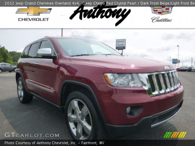 2012 Jeep Grand Cherokee Overland 4x4 in Deep Cherry Red Crystal Pearl
