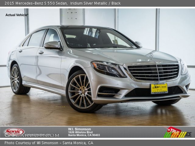 2015 Mercedes-Benz S 550 Sedan in Iridium Silver Metallic