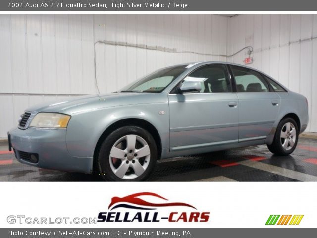 2002 Audi A6 2.7T quattro Sedan in Light Silver Metallic