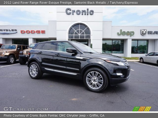 2012 Land Rover Range Rover Evoque Prestige in Santorini Black Metallic