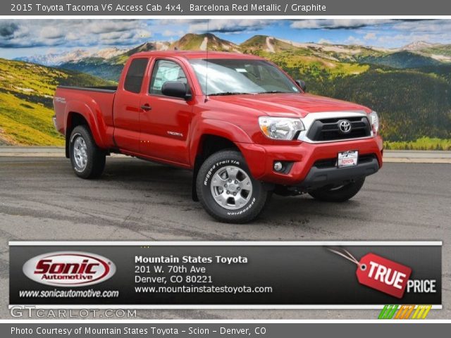 2015 Toyota Tacoma V6 Access Cab 4x4 in Barcelona Red Metallic