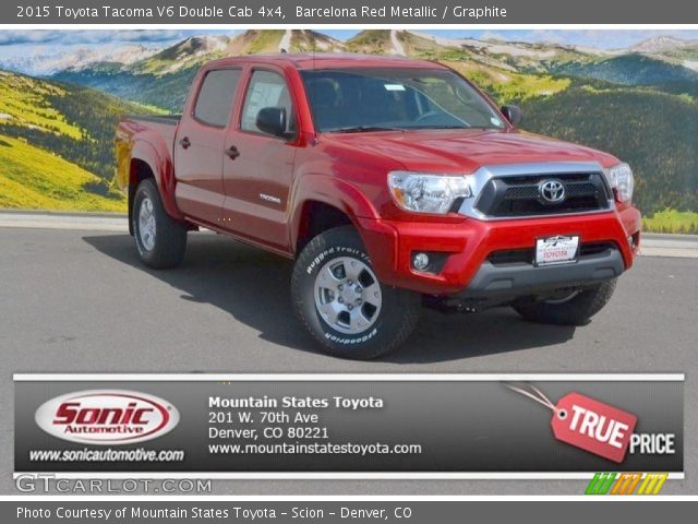 2015 Toyota Tacoma V6 Double Cab 4x4 in Barcelona Red Metallic