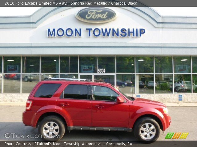 2010 Ford Escape Limited V6 4WD in Sangria Red Metallic