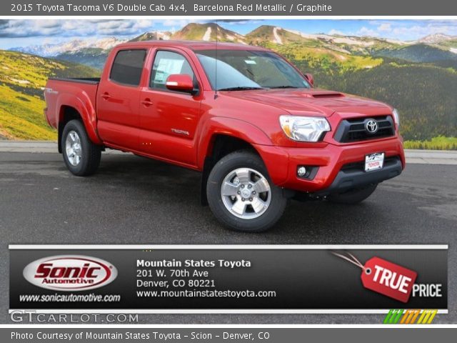 2015 Toyota Tacoma V6 Double Cab 4x4 in Barcelona Red Metallic