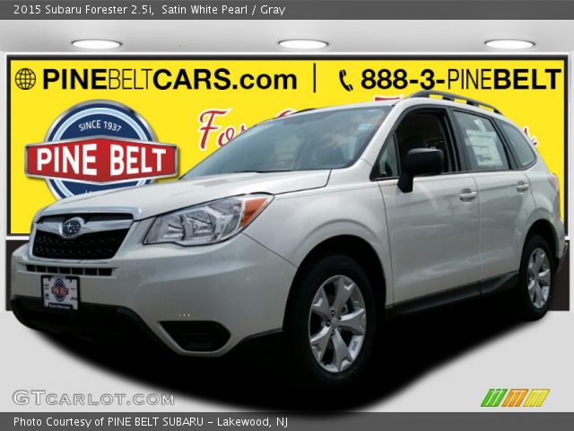 2015 Subaru Forester 2.5i in Satin White Pearl