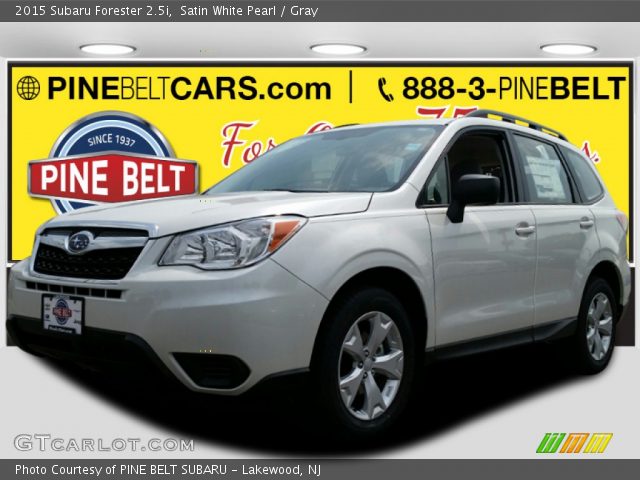 2015 Subaru Forester 2.5i in Satin White Pearl