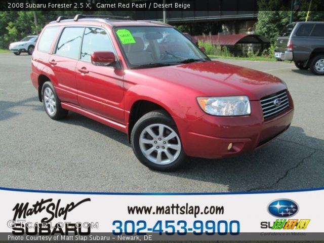2008 Subaru Forester 2.5 X in Garnet Red Pearl