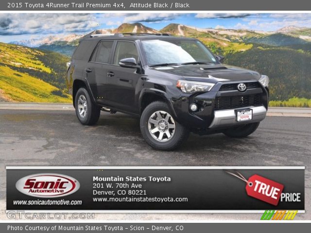 2015 Toyota 4Runner Trail Premium 4x4 in Attitude Black