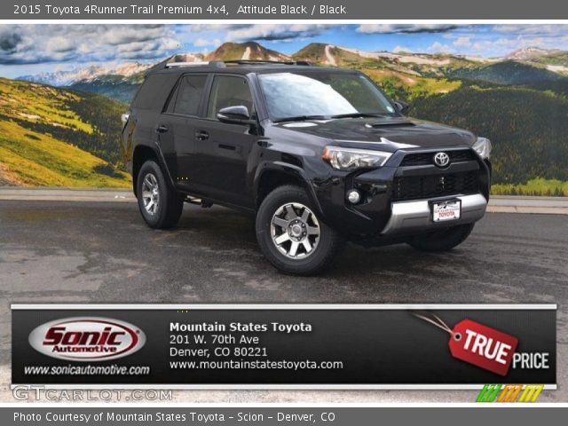 2015 Toyota 4Runner Trail Premium 4x4 in Attitude Black