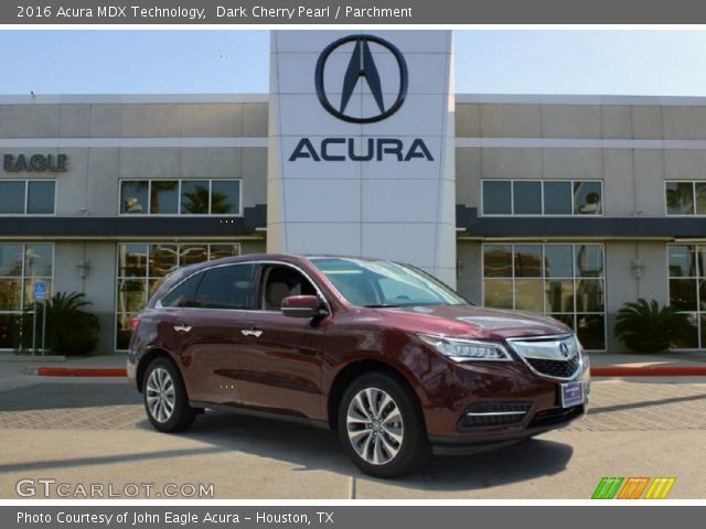 2016 Acura MDX Technology in Dark Cherry Pearl