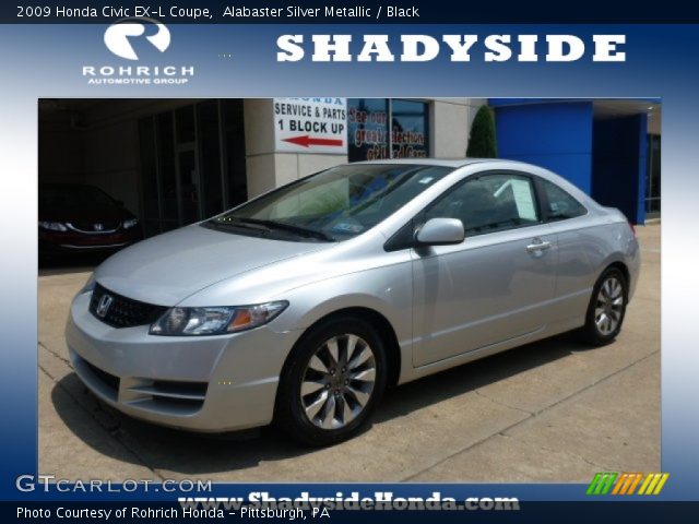 2009 Honda Civic EX-L Coupe in Alabaster Silver Metallic