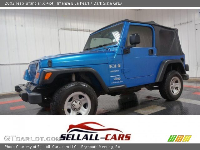 2003 Jeep Wrangler X 4x4 in Intense Blue Pearl