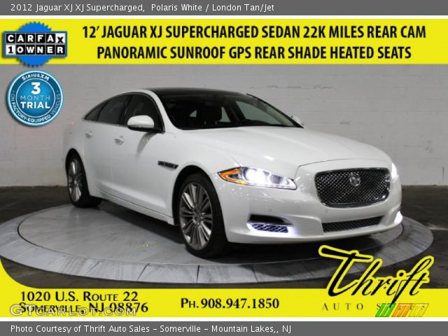 2012 Jaguar XJ XJ Supercharged in Polaris White